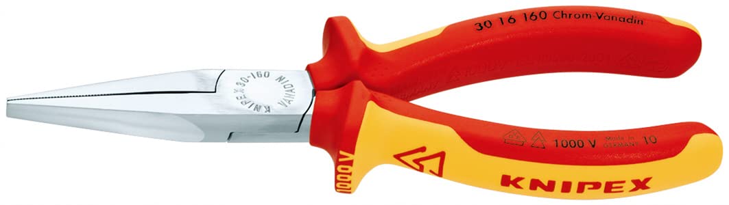 【特価セール】クニペックス KNIPEX 3016-160 絶縁ロングノーズプラ Amazon.co.jp: クニペックス KNIPEX 3016-160 絶縁ロングノーズ